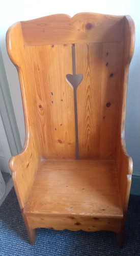 Vintage antique pine bench - vintage,
