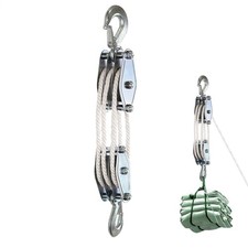 Rope Pulley Hoist 2200lbs, 6:1