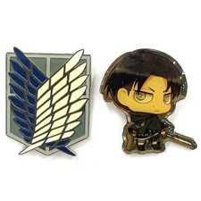 Levi B Attack on Titan Pins