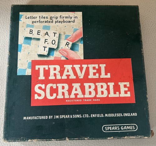 Vintage travel scrabble - vintage,