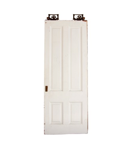 Antique panel white wood - 4,
