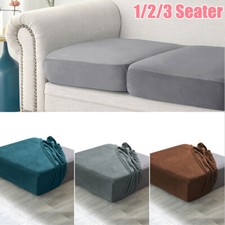 1/2/3 Seater Velvet Sofa Seat Covers Stretch Cushion Couch Replacement Protector