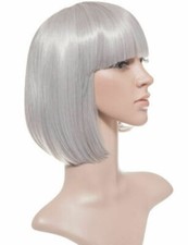 Cos Play Fancy Dress Coloured Synthetic Great Quality Pulp Bob Cut Fringe Wig