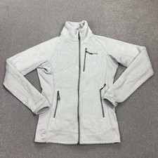 Patagonia Fleece Womens Medium White R2 Regulator Full Zip Polartec Jumper Lady