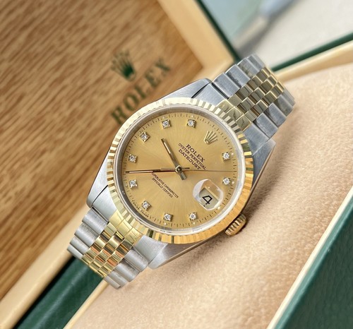 Gents steel gold rolex - steel,