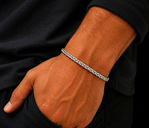 Silver stainless steel - 19+5,