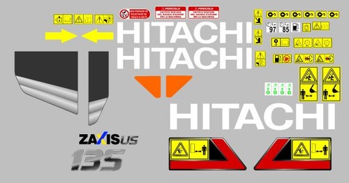 Hitachi 135 7 decals - 7,