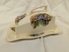 Vintage Crown Ducal Patterned Cheese Dish