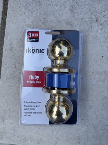 Ikonic ruby privacy - ruby, knob