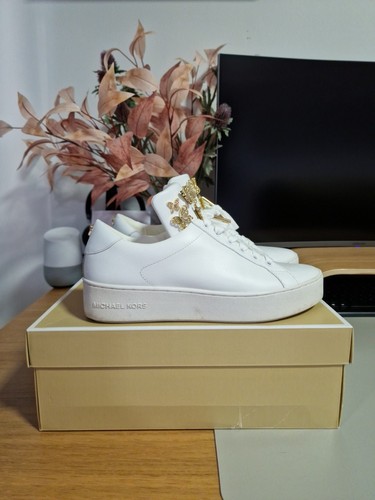 Michael kors white leather - white,