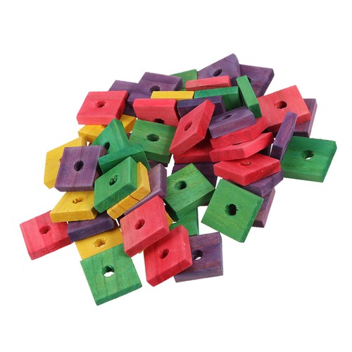 50pcs parrot wooden block toys - parrot,