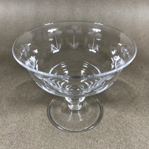 Vintage etched crystal - crystal, stuart