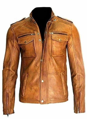 Men motorcycle real leather - men's,