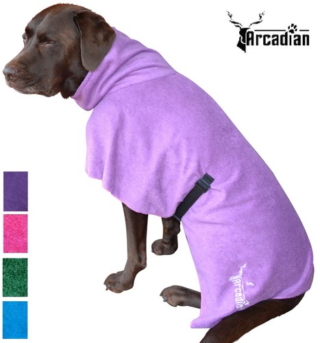 Microfibre dog robe - microfibre,