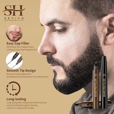 Waterproof Beard Pen Beard Filler Pencil And Brush Beard Enhancer Lasting Repair