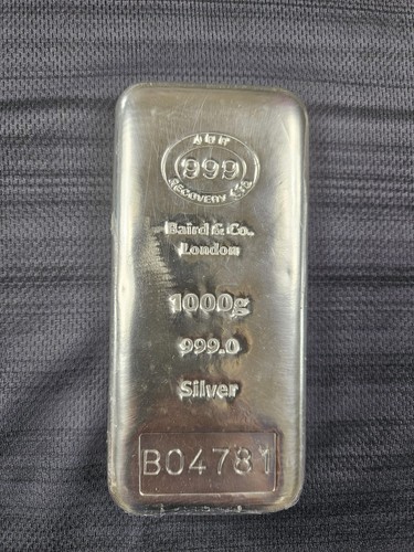 Baird silver bar - &, 999