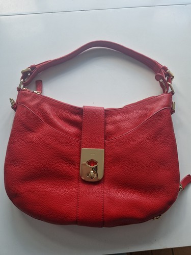 Jaeger red leather zip around - leather,
