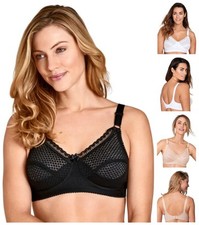 Miss Mary of Sweden Cotton Dots Bra 2248 Full Cup Wireless Comfortable Bras