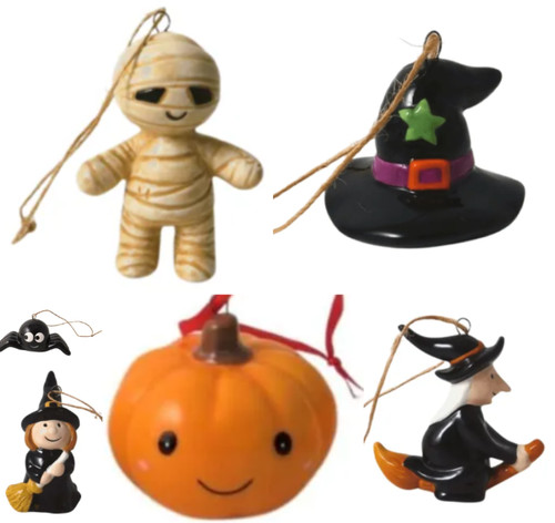 Ceramic halloween hanging - ceramic,