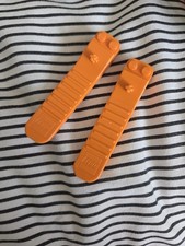2 X LEGO Orange Brick and Axle