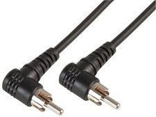 1m 90° Deg Audio Cable Single