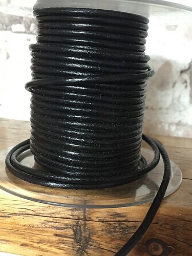 Genuine leather round - mm.,