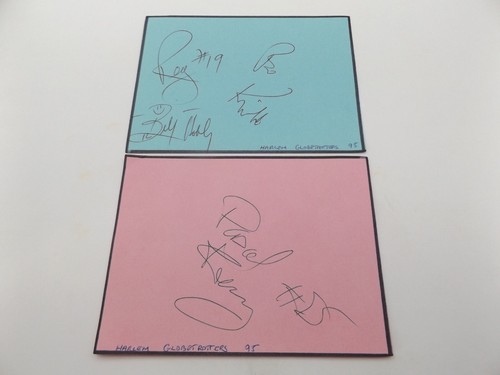 Hand signed autograph book - signed,