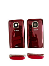 Original Nokia 311 parts - Magenta battery cover & Pink bottom covers