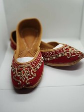 Punjabi Jutti /Women Shoes/Khussa/Traditional Shoes/FA Fashions Red Velvet