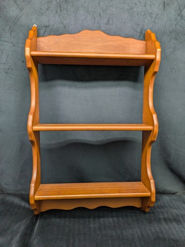 Wooden tier shelves wall - wooden, 3