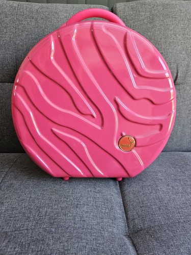 Antler round pink zebra hard - round,