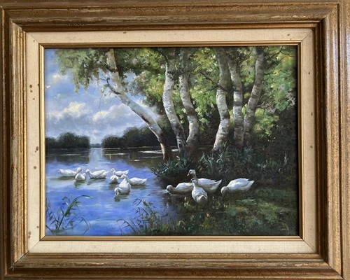 Vintage oil painting british - vintage,