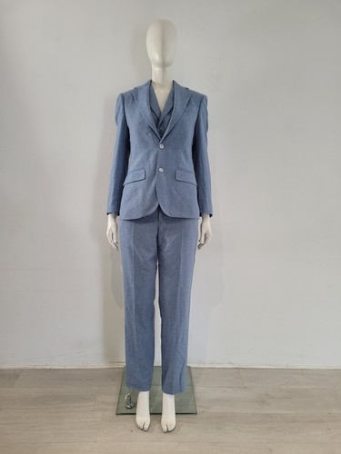 Moss bros blue tweed - bros,