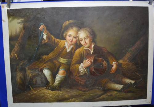 Hand painted oil - hand,
