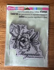 Stampendous repositionable cling rubber craft stamps - Magnolia CRW069