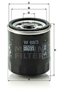 Oil filter mann - oil, 68/3