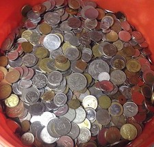 5 lbs of WORLD FOREIGN COINS