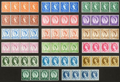 1960 wilding stamps - gb,