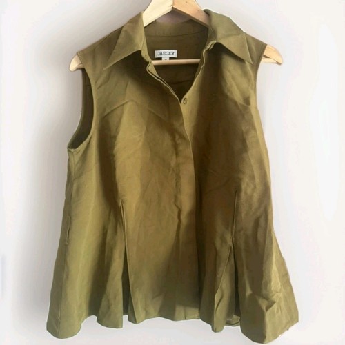 Jaeger sleeveless khaki - jaeger,