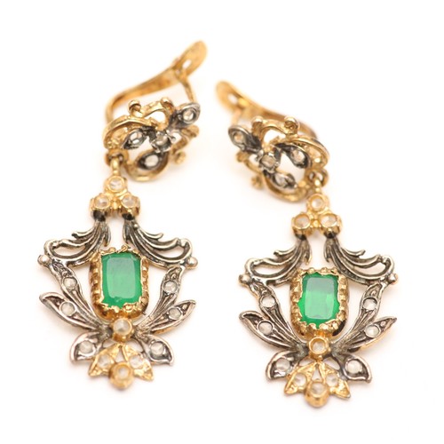 Emerald rose cut diamond - emerald,