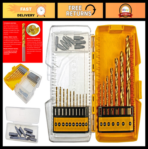 25pcs titanium coated - coated, hss