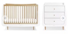 Snuzkot Skandi Cot Bed & Dresser Nursery Set - Natural
