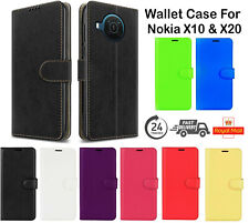 Leather Magnetic Flip Stand Wallet Phone Case Cover For Nokia X10 & X20 (2021) 
