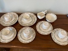 Antique / Vintage Aynsley china 22 piece tea set pink florals