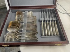 Cristofle Malmaison 30 piece cutlery canteen silver plate 1980’s NEW Unused