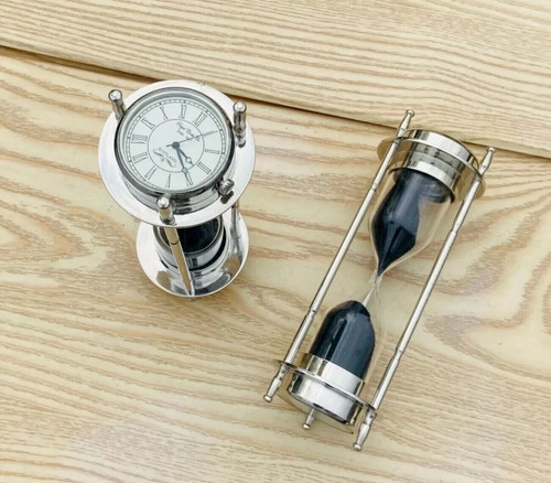Sand brass timer hourglass - sand,