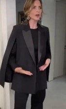 Zara black tuxedo cape - tuxedo,