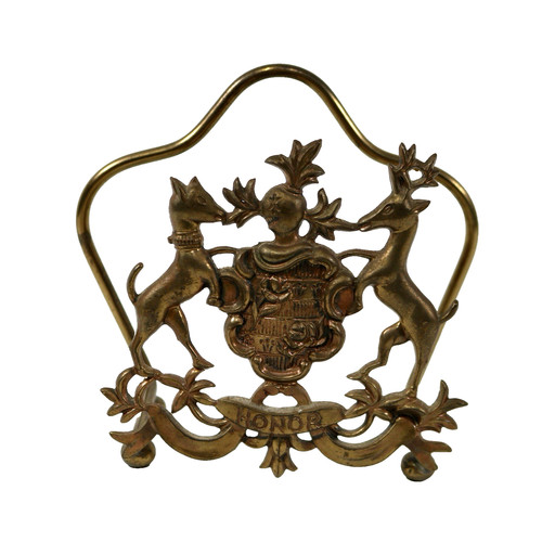 Vintage italian brass letter - vintage,