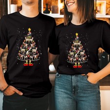 Christmas Tree GOAT Holiday Shirt Cute Farm Animals Santa Light Sweatshirt 5362