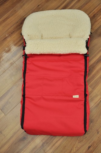 Woolala red foot muff - foot,